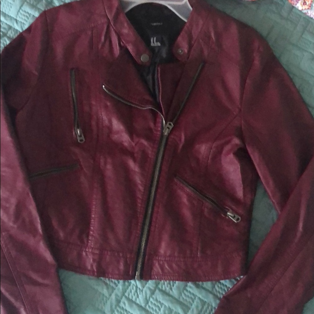 Burgundy jacket